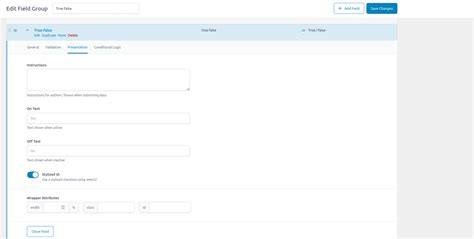 How to update true/false field .